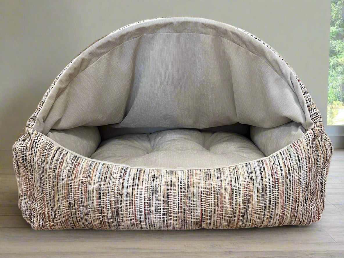 Winter White-Faux Fur Canopy Bed