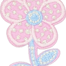 Sparkle Pink Flower - Patch