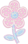 Sparkle Pink Flower - Patch