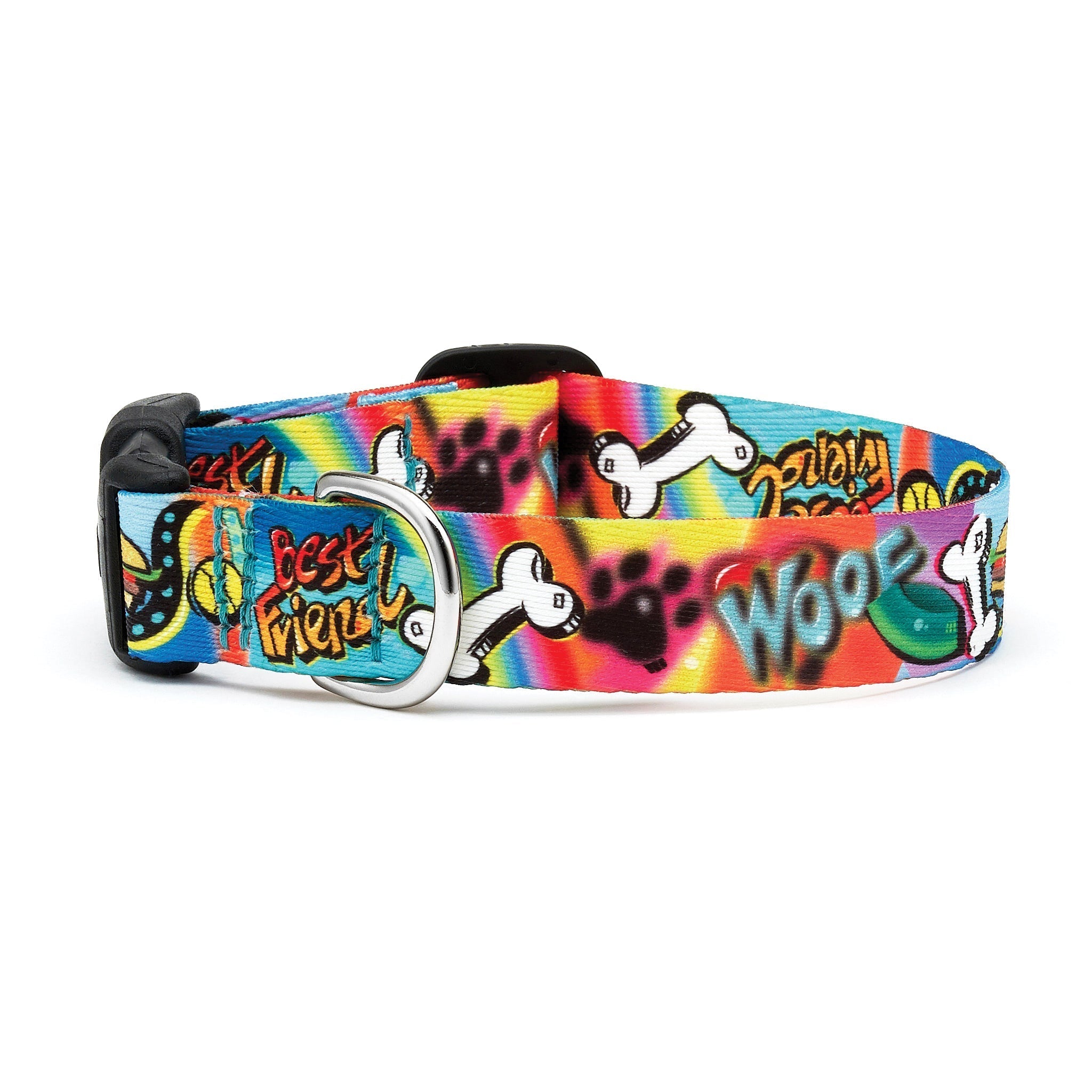 Graffiti Printed Dog Collar