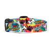 Up Country Graffiti Printed Cast Brass Dog Collar
