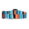 Up Country Serape Stripe Printed Cast Brass Dog Collar