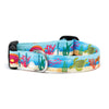 Up Country Oceanic Printed Cast Brass Dog Collar