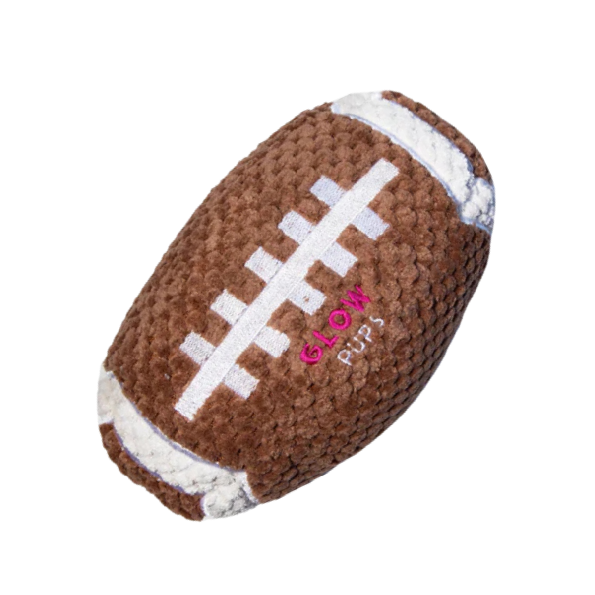 Glow Pups: Football Squeaky Plush Dog Toy
