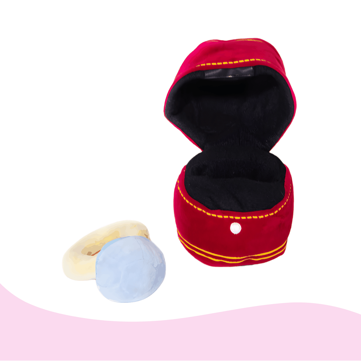 Glow Pups: Engagement Ring Squeaky Plush Dog Toy