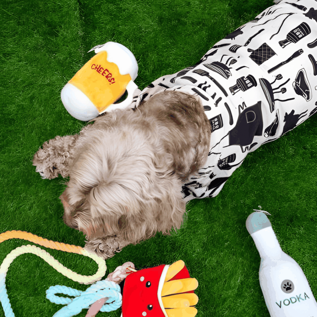 Glow Pups: Beer Glass Plush Dog Toy