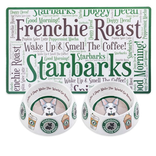 Haute Diggity Dog Starbarks Bowl & Placemat Bundle
