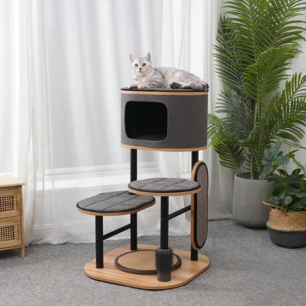 Starbz Industrial Style Modern Medium 4 Level Cat Tower