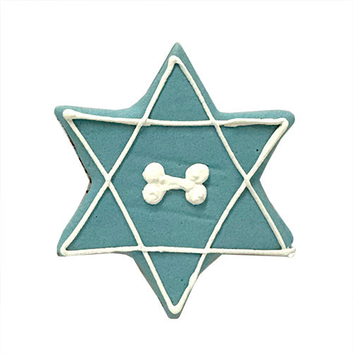 Bubba Rose Star of David Dog Treat (Iced Dog Cookie)