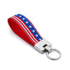 Up Country Stars and Stripes Cast Brass Key Ring