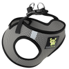 EcoBark Step In Dog Harness - Teacup & Small Breeds- Reflective Soft Mesh Harness for Teacup, Small Dogs and Puppies / Steel Gray