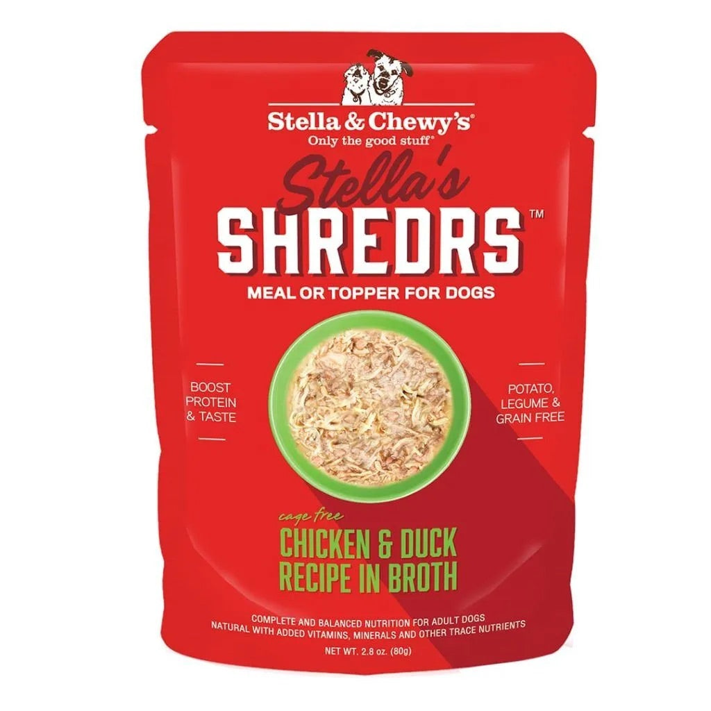 Stella & Chewys Chicken & Duck Shredrs Dog Food (2.8oz)