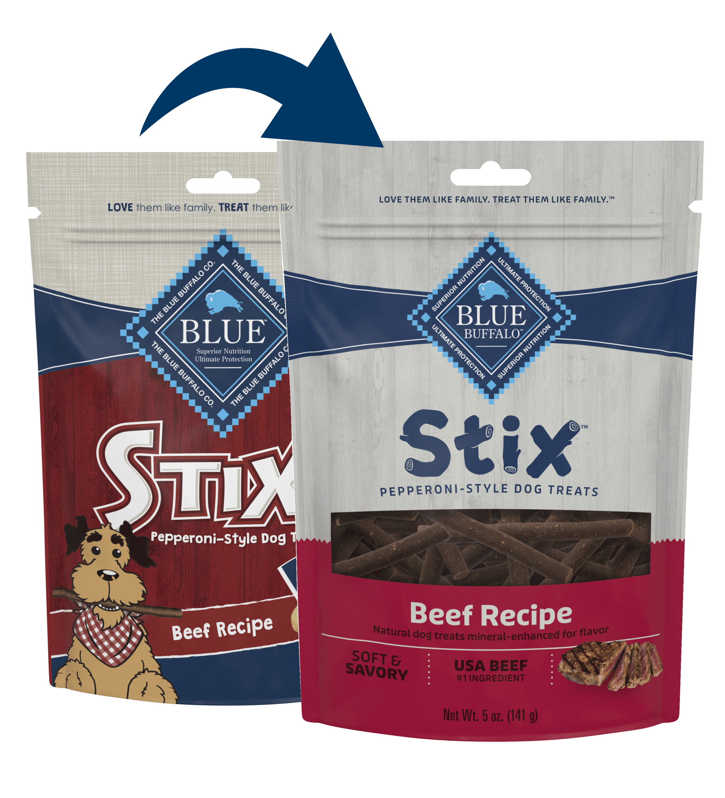 Blue Buffalo Blue Stix Soft-Moist Treats Beef Recipe (13oz)