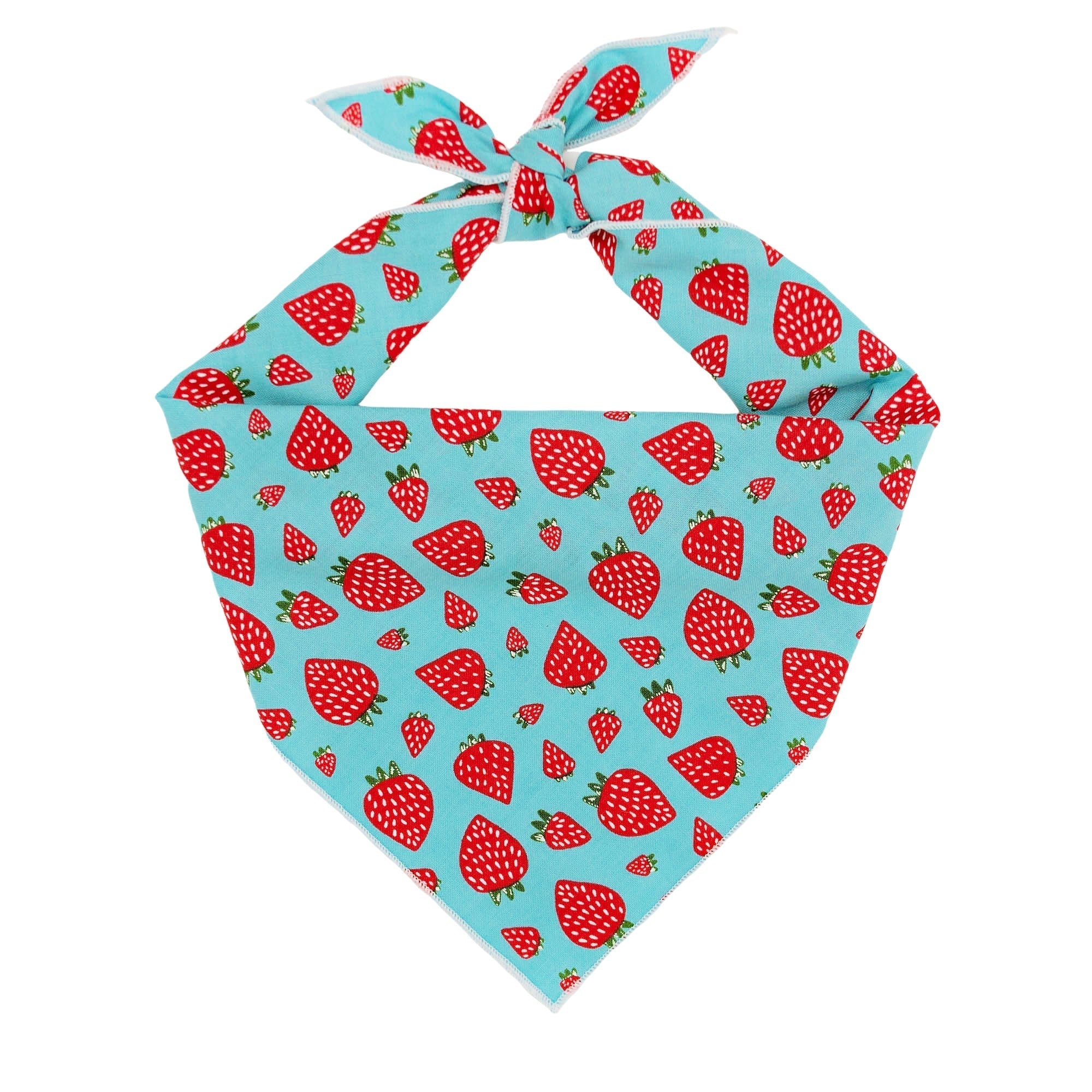 Strawberry Tie Dog Bandana