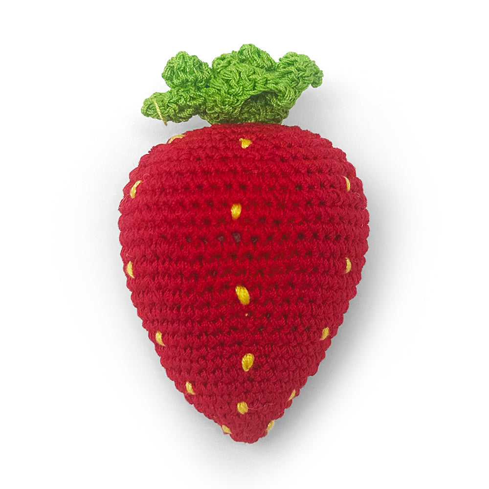 DOGO Strawberry Crochet Dog Toy