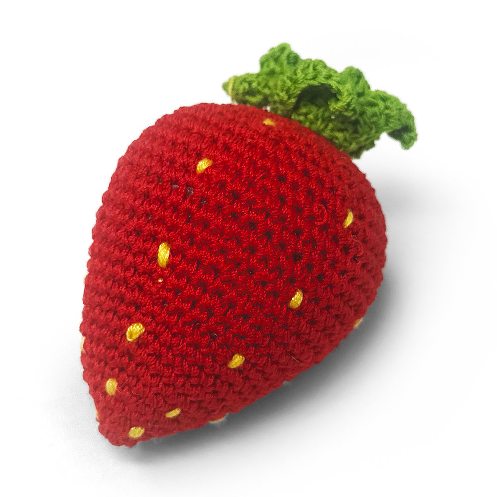 DOGO Strawberry Crochet Dog Toy