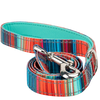 Stripe Dog Leash by EcoBark - Multicolor Padded Comfort Grip Leash - 4ft, 5ft, and 6ft Leash for Small and Medium Dogs