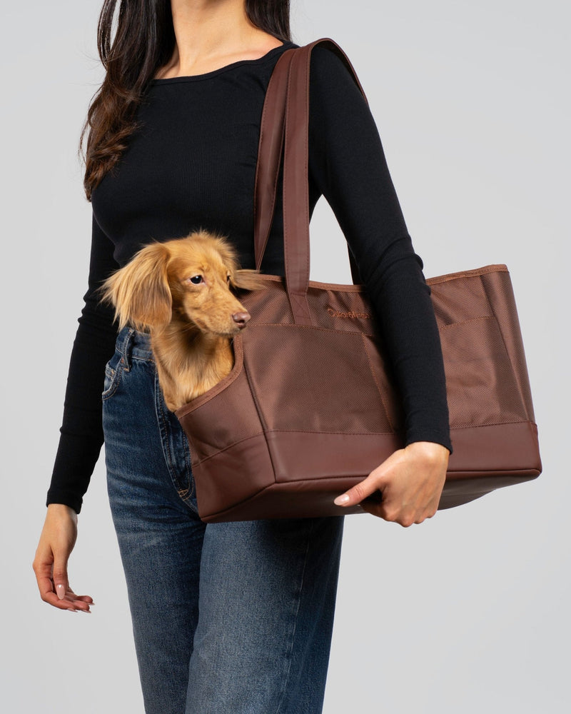 Chocolate Brown Pet Tote Bag - HT Animal Supply
