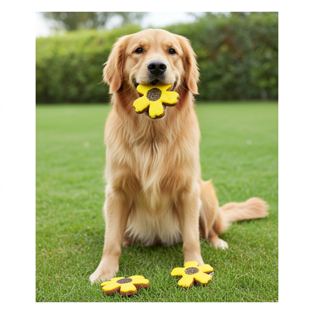 PAWsitively Organic Sunflower Dog Cookies