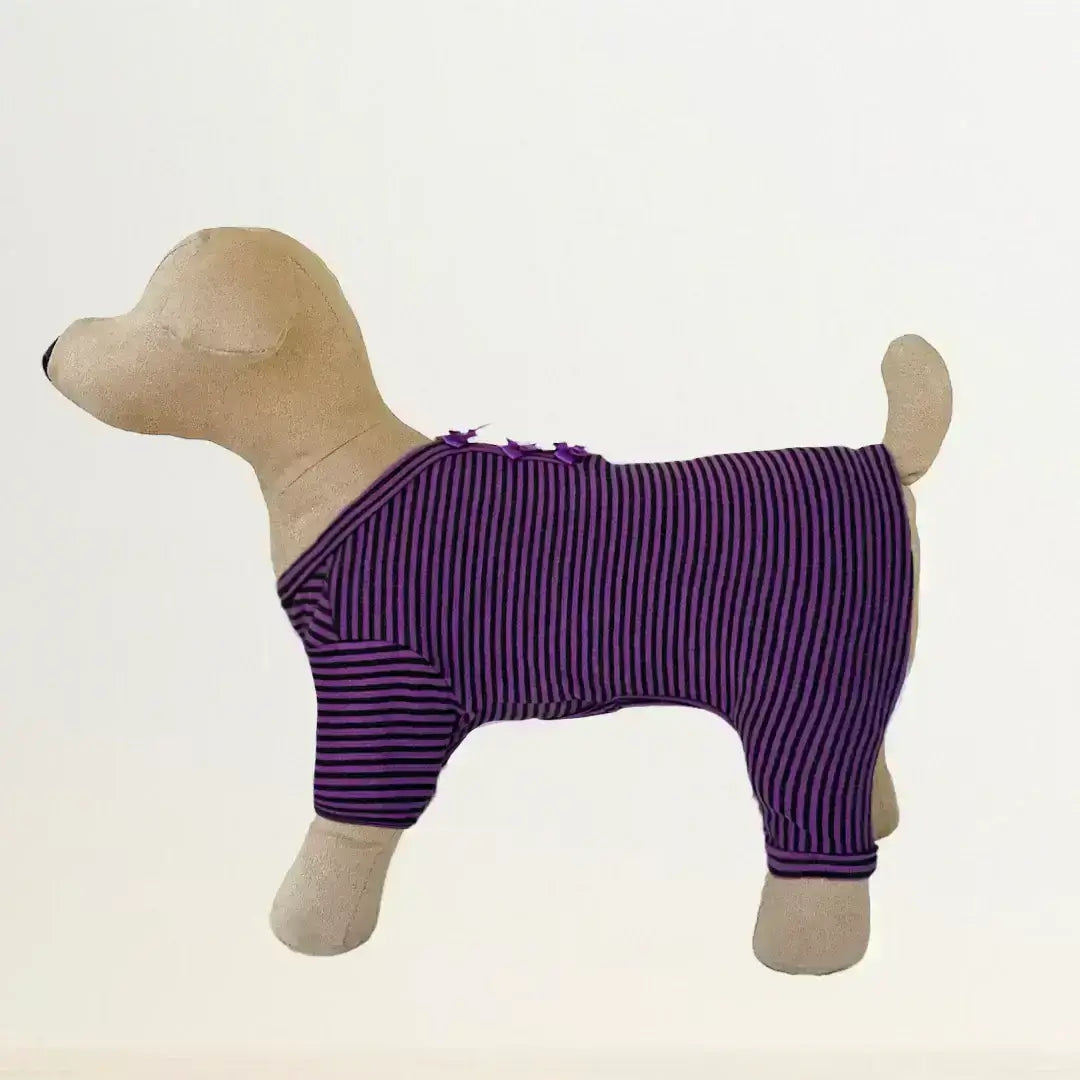 Hello Doggie Sweet Dreams Faux Fur Cotton Black Dog Pajamas