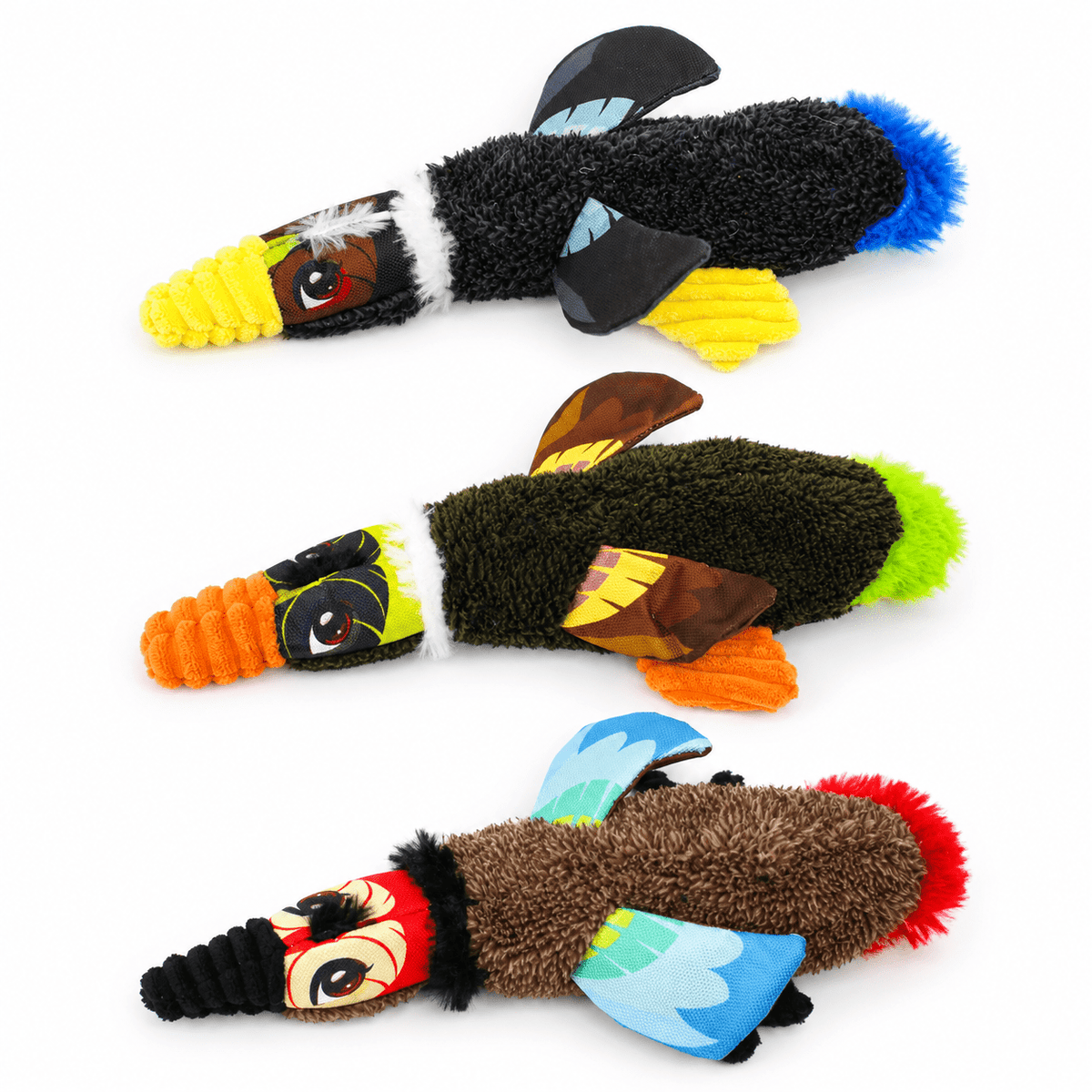 Dogline Crinkle Birds Dog Toy Collection