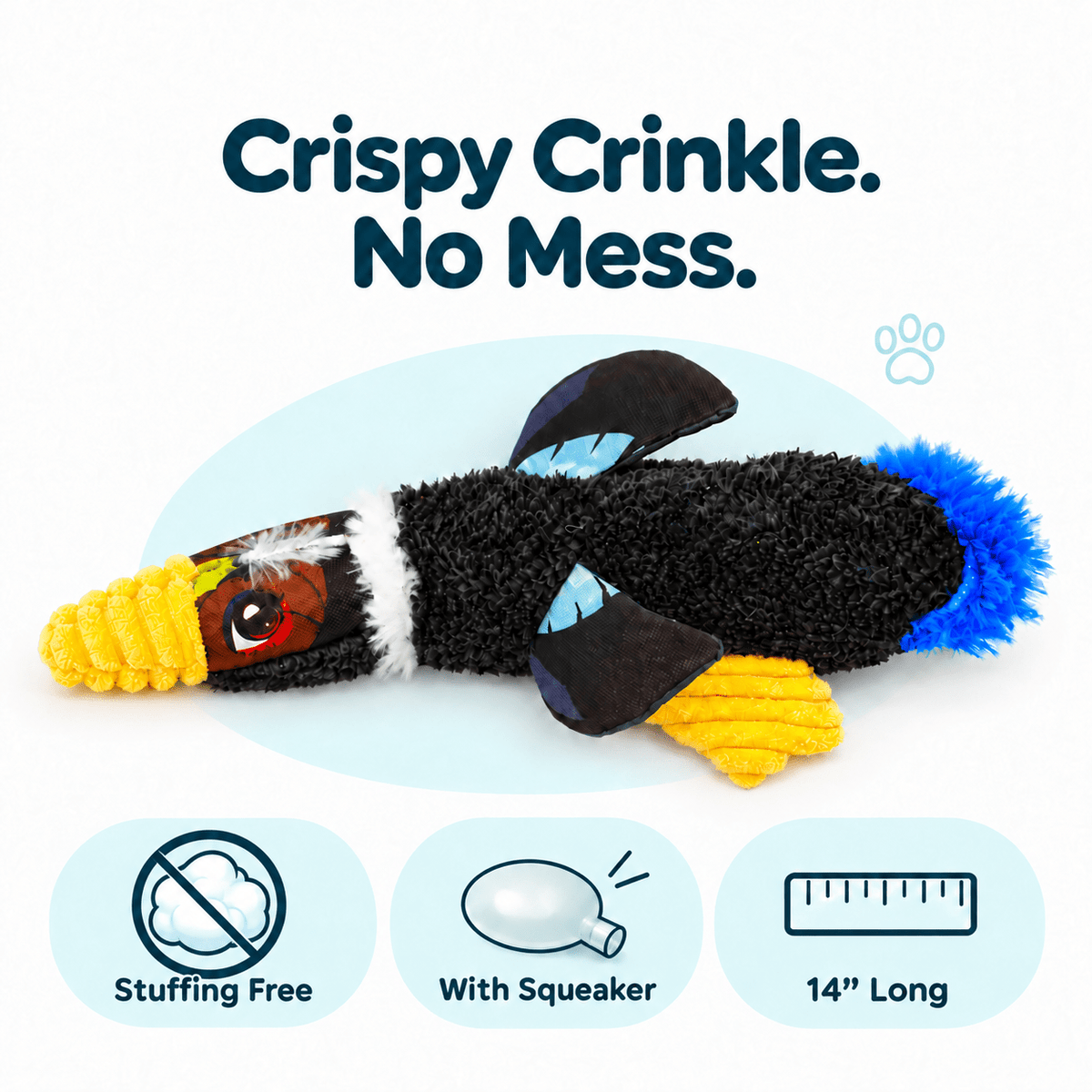 Dogline Crinkle Birds Dog Toy Collection