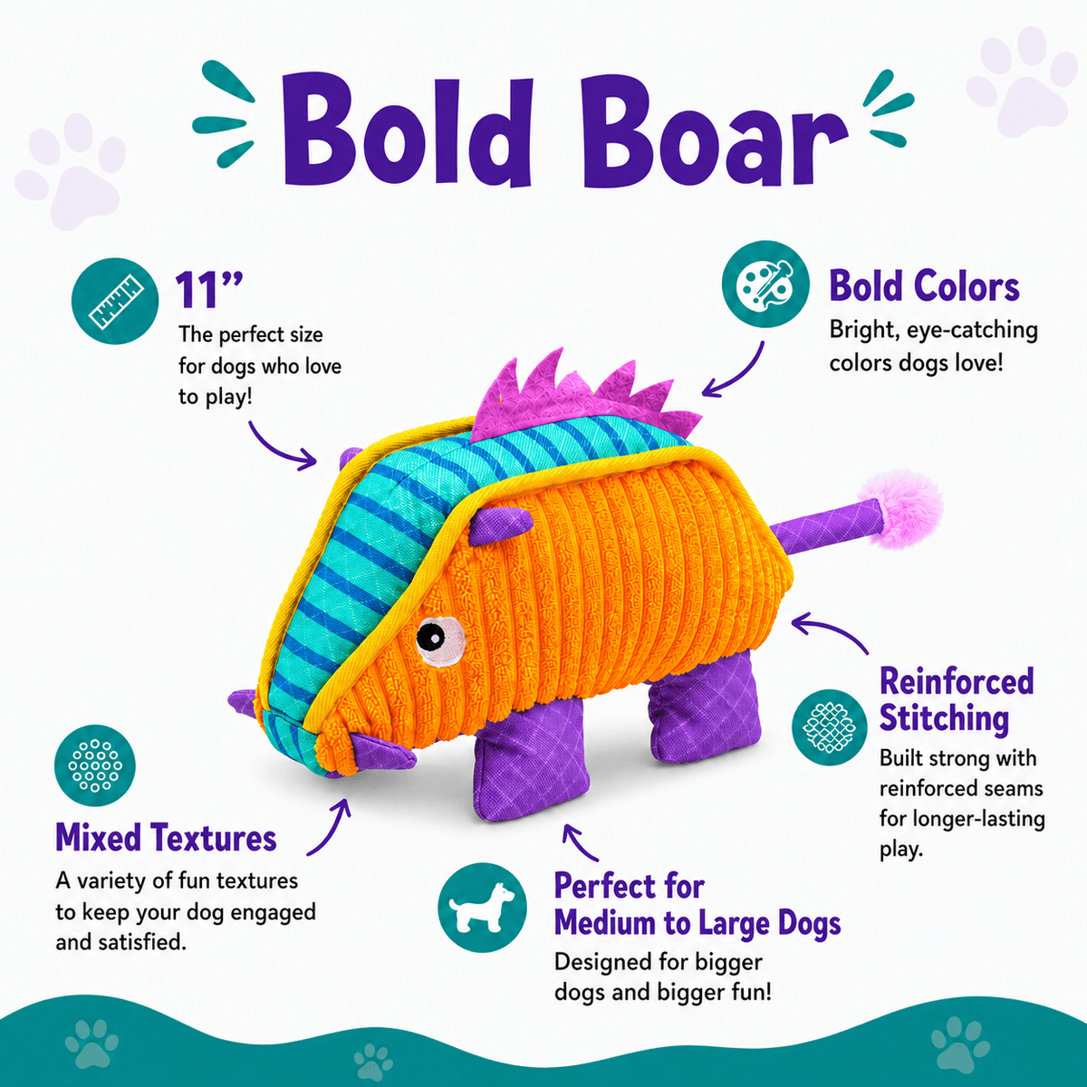 Dogline Bold Buddies Dog Toy Collection