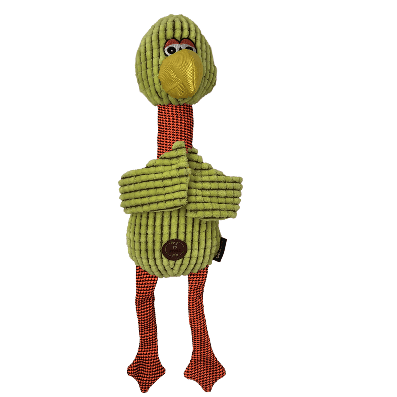 Dogline 18-Inch Bird with Moving Wings Dog Toy