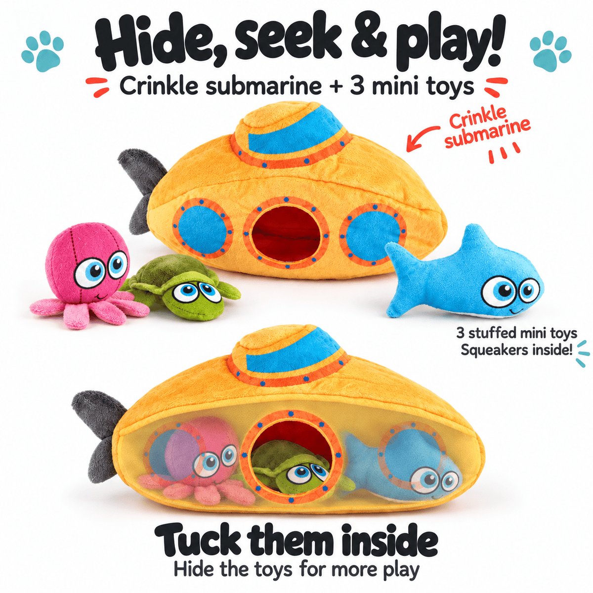 Dogline Interactive Dog Toy Collection with a Surprise Inside