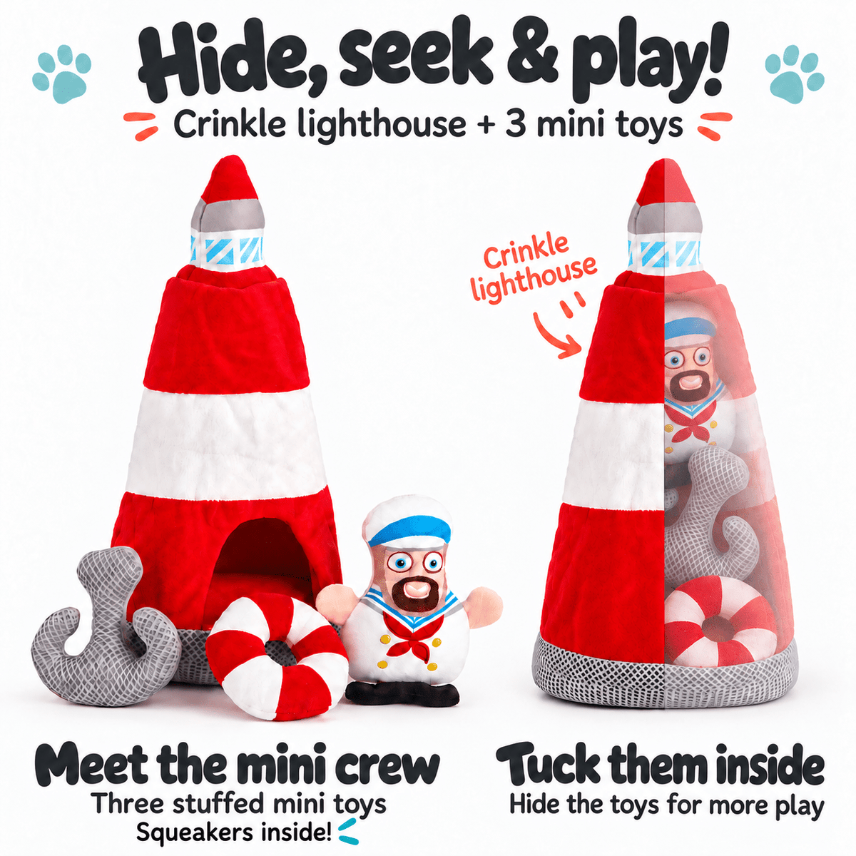 Dogline Interactive Dog Toy Collection with a Surprise Inside