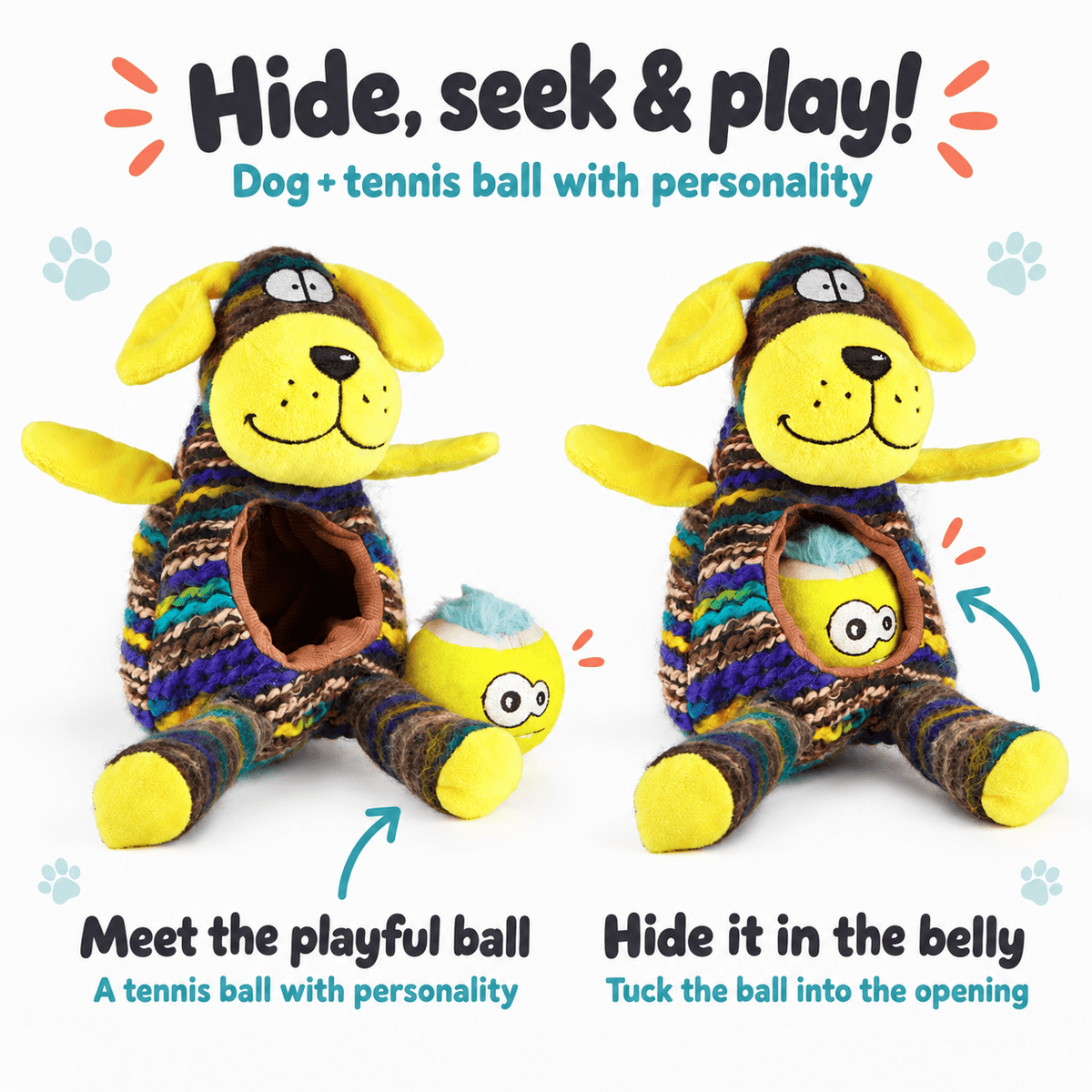 Dogline Interactive Dog Toy Collection with a Surprise Inside