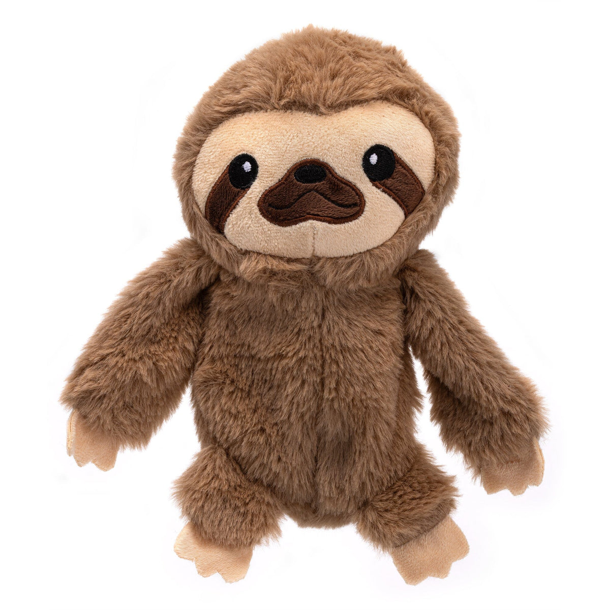 Dogline 9.5-Inch Sloth Crinkle Dog Toy with Squeaker