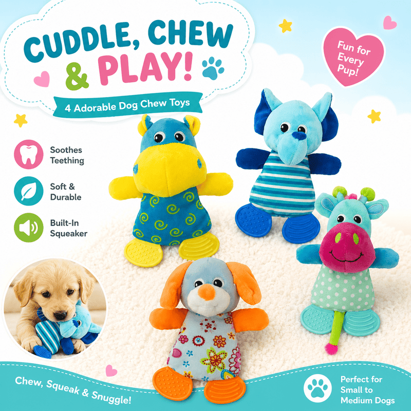 Dogline 10-Inch Soft Dog Toy Collection