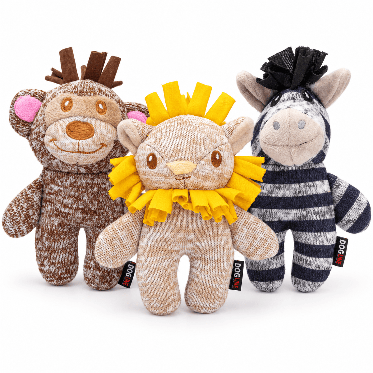 Dogline Cozy Crinkle Dog Toy Collection