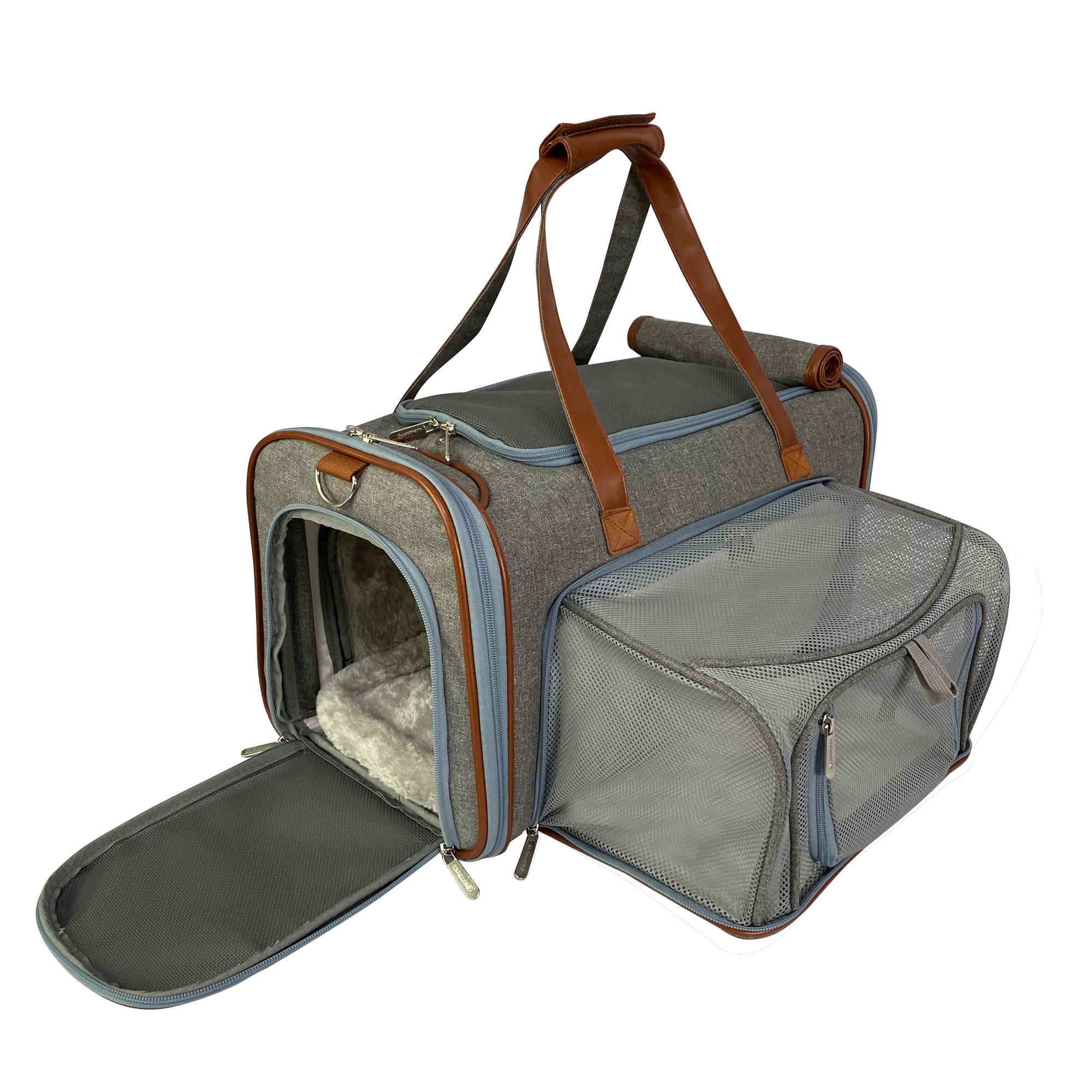 Mr. Peanuts Gold Series Big Apple XL Size Airline Compliant Double Expandable Pet Carrier