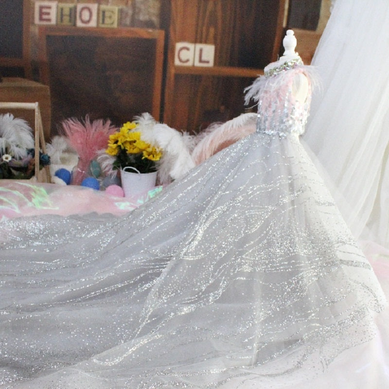 Dog Sequin Princess Queen Gown