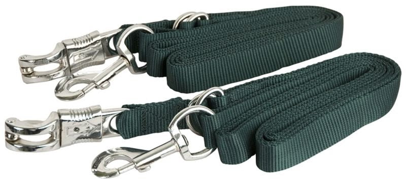 Gatsby Nylon Cross Ties with Panic Snap - Hunter - 60"-110"