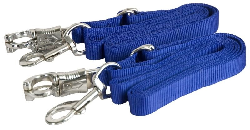 Gatsby Nylon Cross Ties with Panic Snap - Royal Blue - 60"-110"