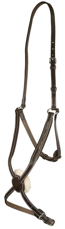 DaVinci Fancy Raised Adj Fig-8 Nose - Dark Brown - Horse