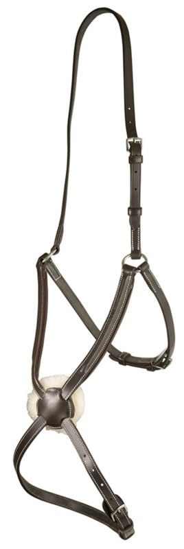DaVinci Plain Raised Adj Fig-8 Nose - Havana - Horse