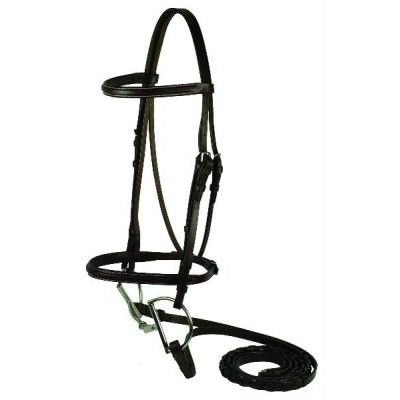 Gatsby Square Raised Bridle - Havanna - Oversize
