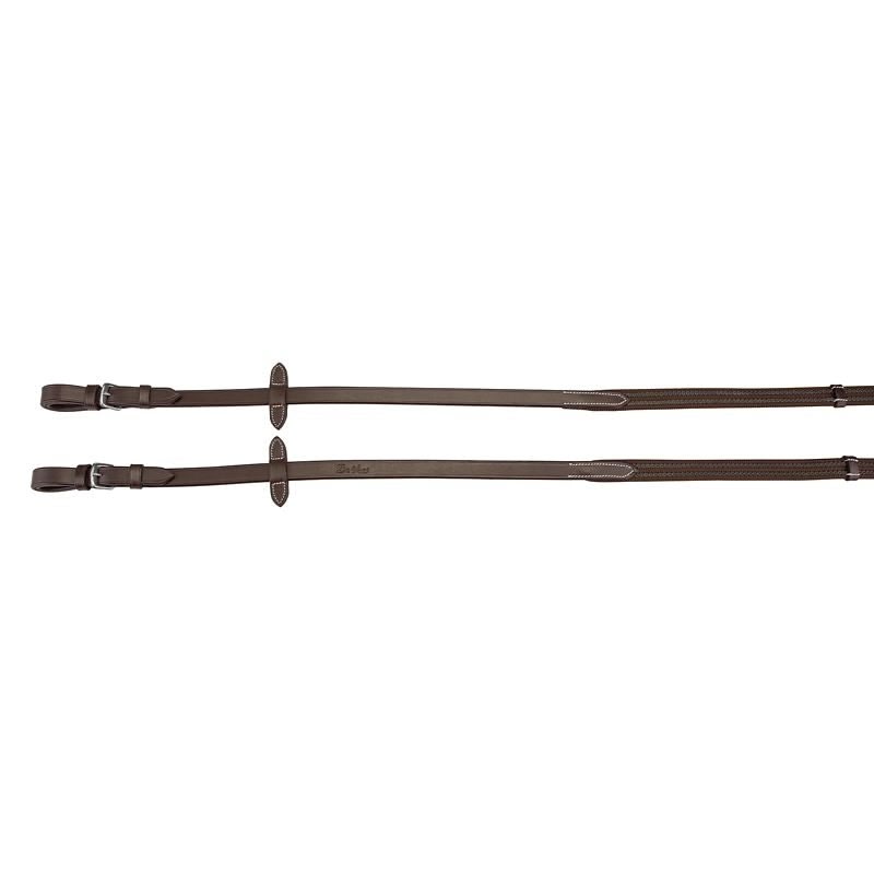 DaVinci Web Anti-Slip Rein/Buckle - Dark Brown - 5/8" x 54"