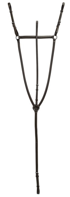 DaVinci Raised Breastplate Martingale - Dark Brown - Horse
