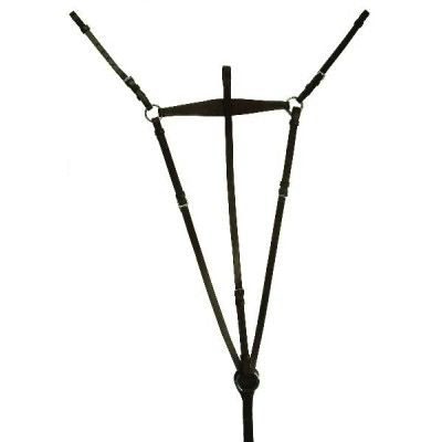 Gatsby English Flat Breastplate/Standing - Havanna - Horse