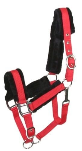 Gatsby Nylon Halter/Removable Fleece - Green - Horse