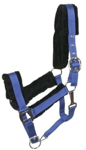 Gatsby Nylon Halter/Removable Fleece - Hunter - Horse