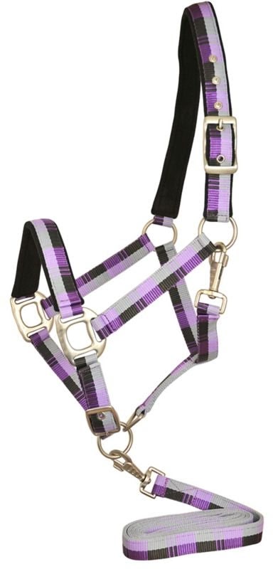 Gatsby Terra Fleece Nylon Halter - Yellow/Brown/Tan/Orange - Oversize