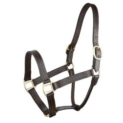 Gatsby Triple Stitched No Snap Halter - Havana - Horse