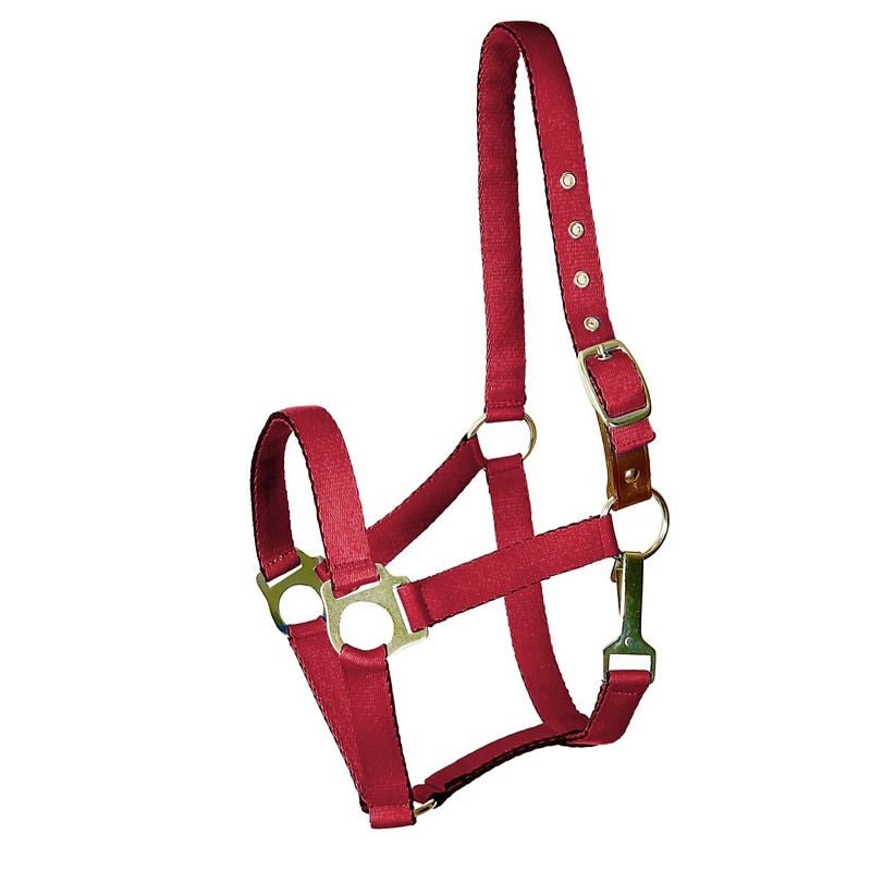 Gatsby Nylon Safety Breakaway Halter - Red - Horse