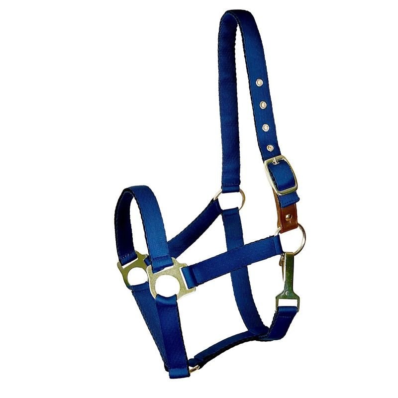 Gatsby Nylon Safety Breakaway Halter - Navy - Horse